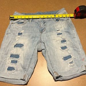 Juniors blue jeans shorts Time and True size 8